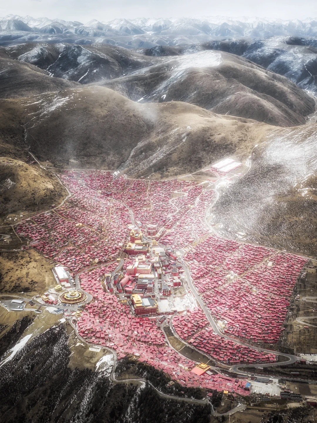 40,000 monks and nuns. One valley. No roads in until recently. Larung Gar Buddhist Institute is the