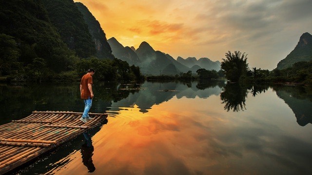 Terrace morning — Guilin