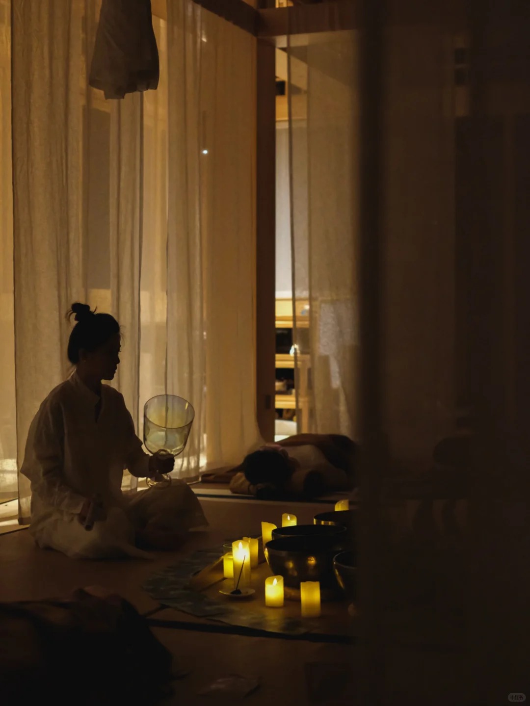 Dining at Suxiangu — a tea ritual in the lodge's main pavilion