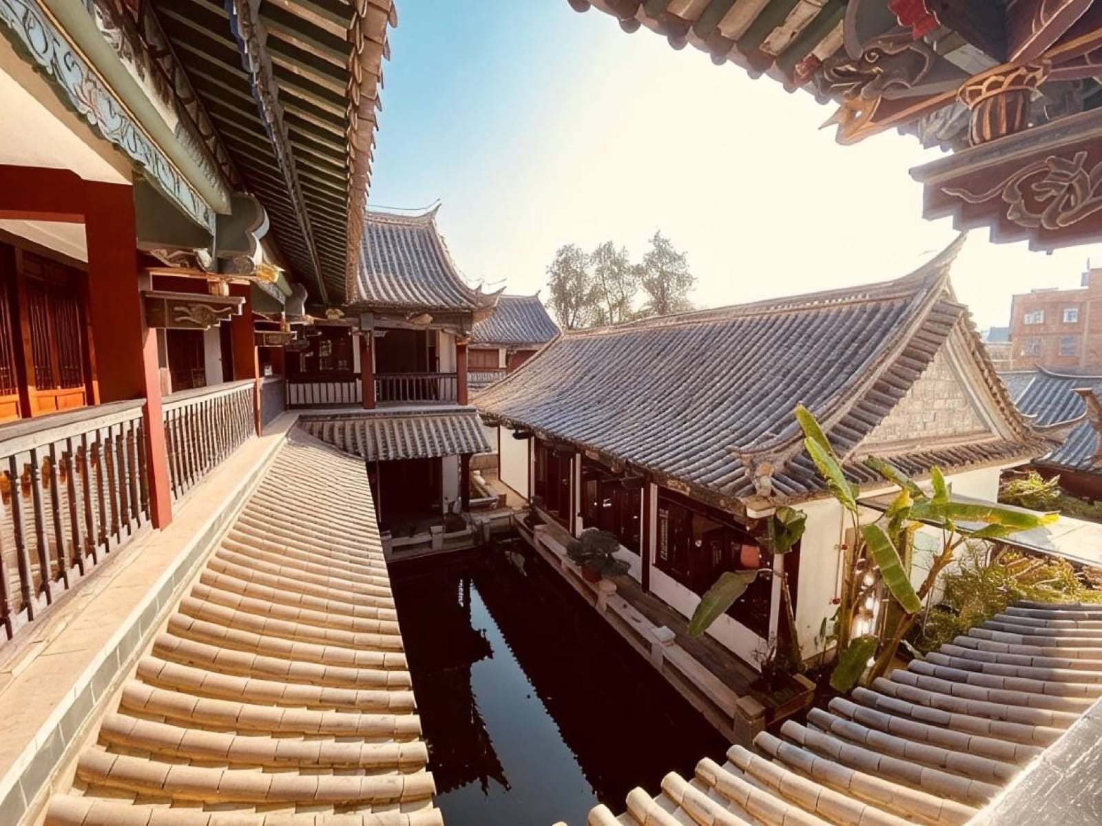 Hanlinyuan Courtyard — garden courtyard in Lin'an old town, Jianshui