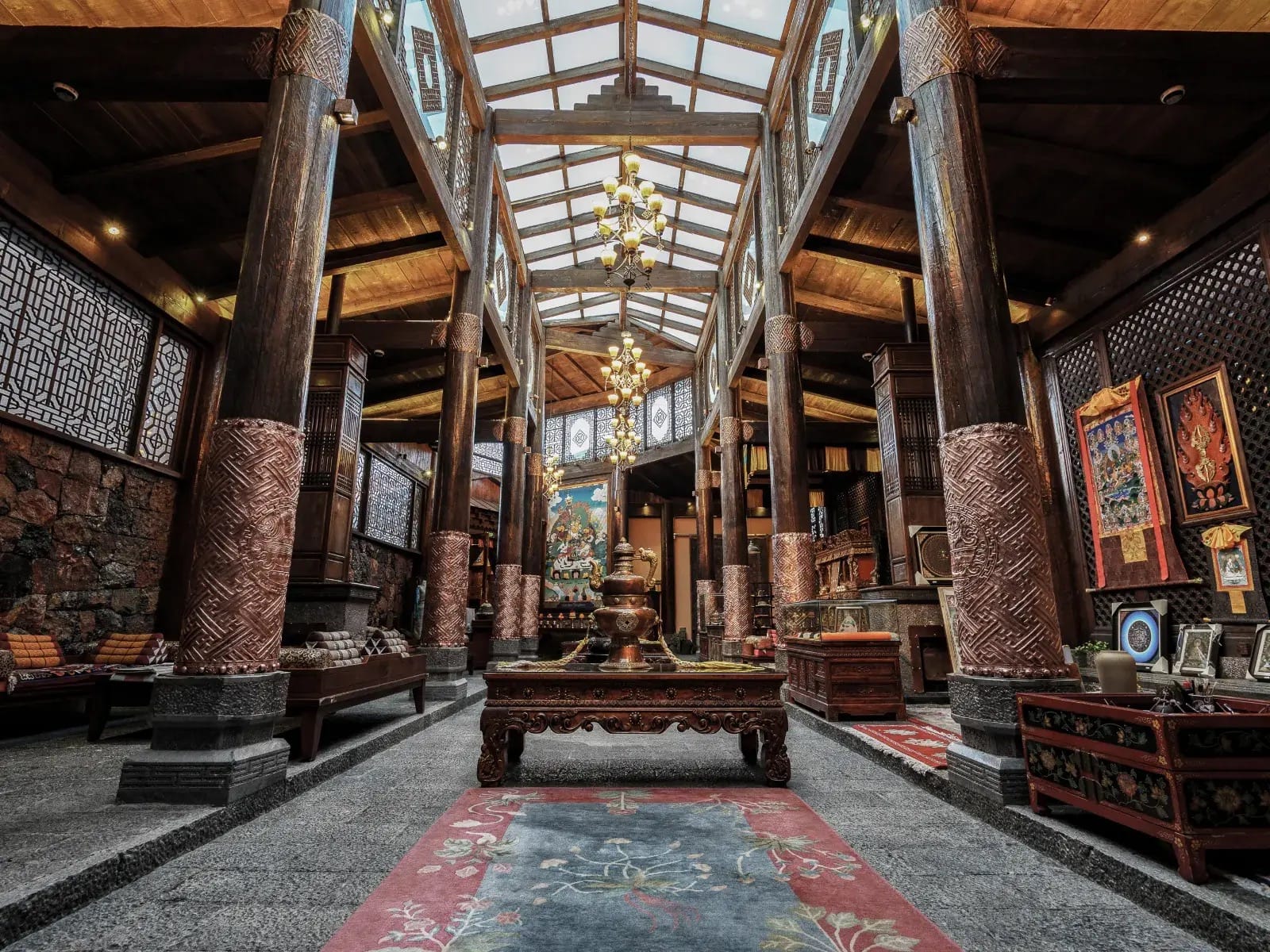Sangzhu Bieyuan — Tibetan great hall