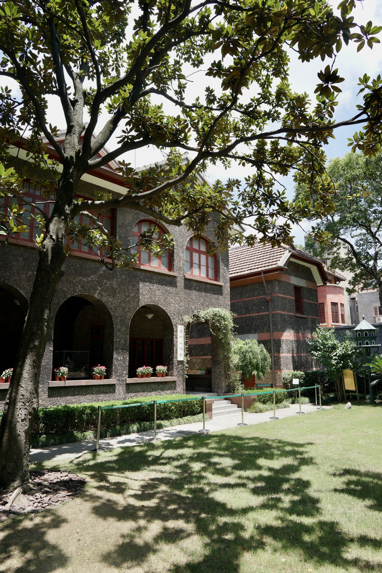 A brick villa and garden in the French Concession