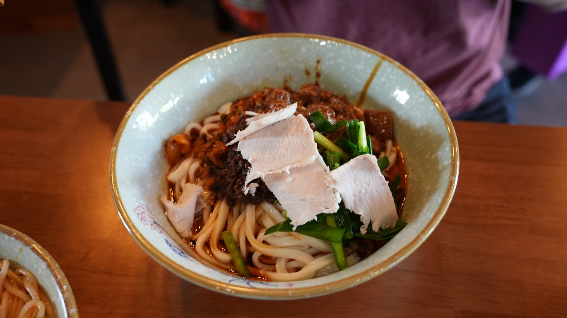 A first bowl of Yunnan rice noodles